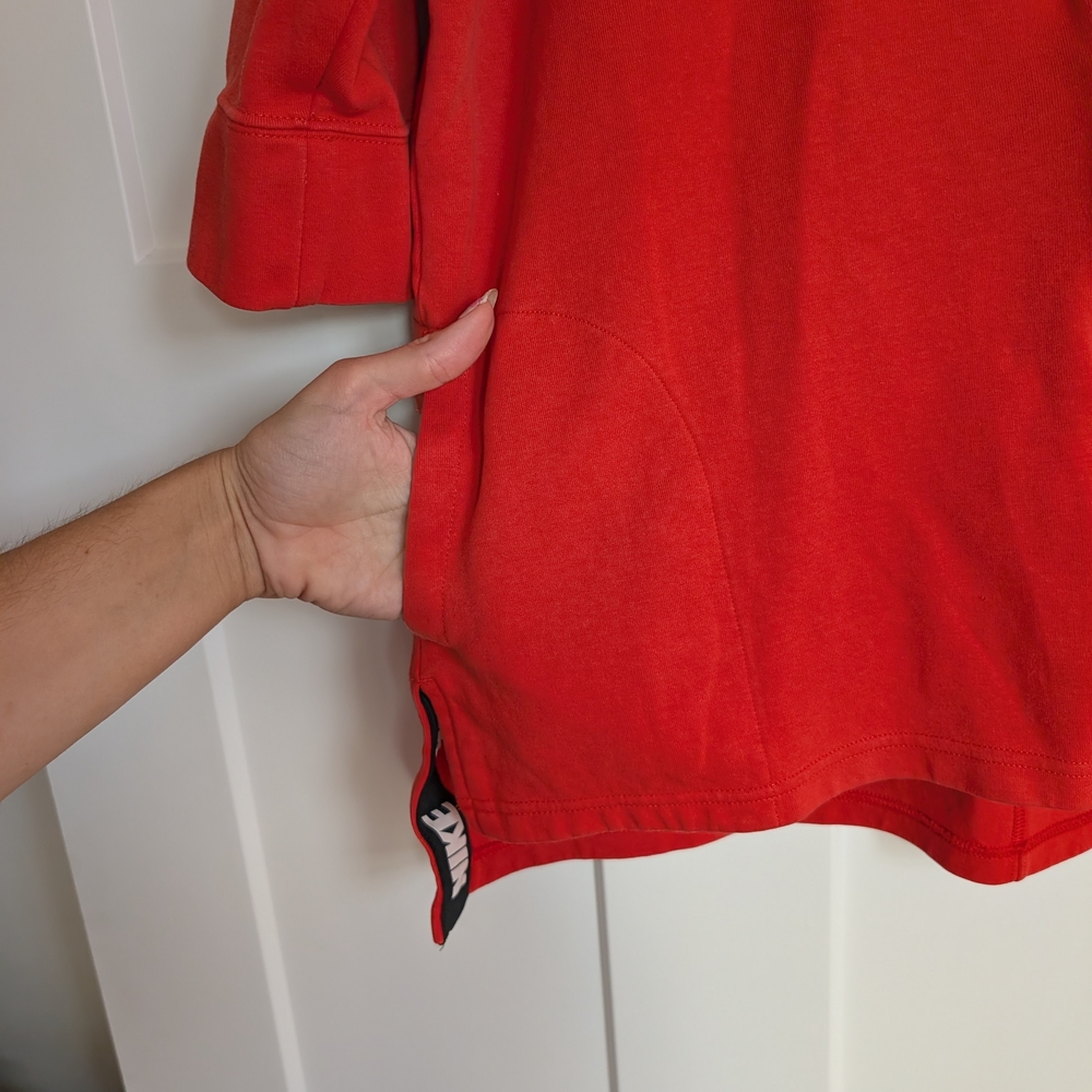 Nike Red Orange Short Sleeve Zip-Up Jacket Size XL - Picture 3 of 6